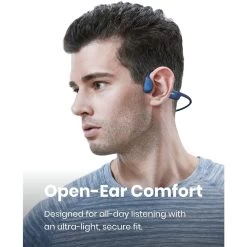 Shokz OpenRun Wireless Open-Ear Sport Headphones - Blue -3C Electronics Store aftershokz openrun mini bluetooth open ear endurance headphones blu 5