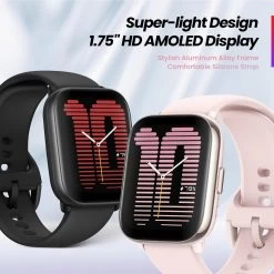 Amazfit Active Smart Watch - Petal Pink -3C Electronics Store amazfit active smart watch blk 1