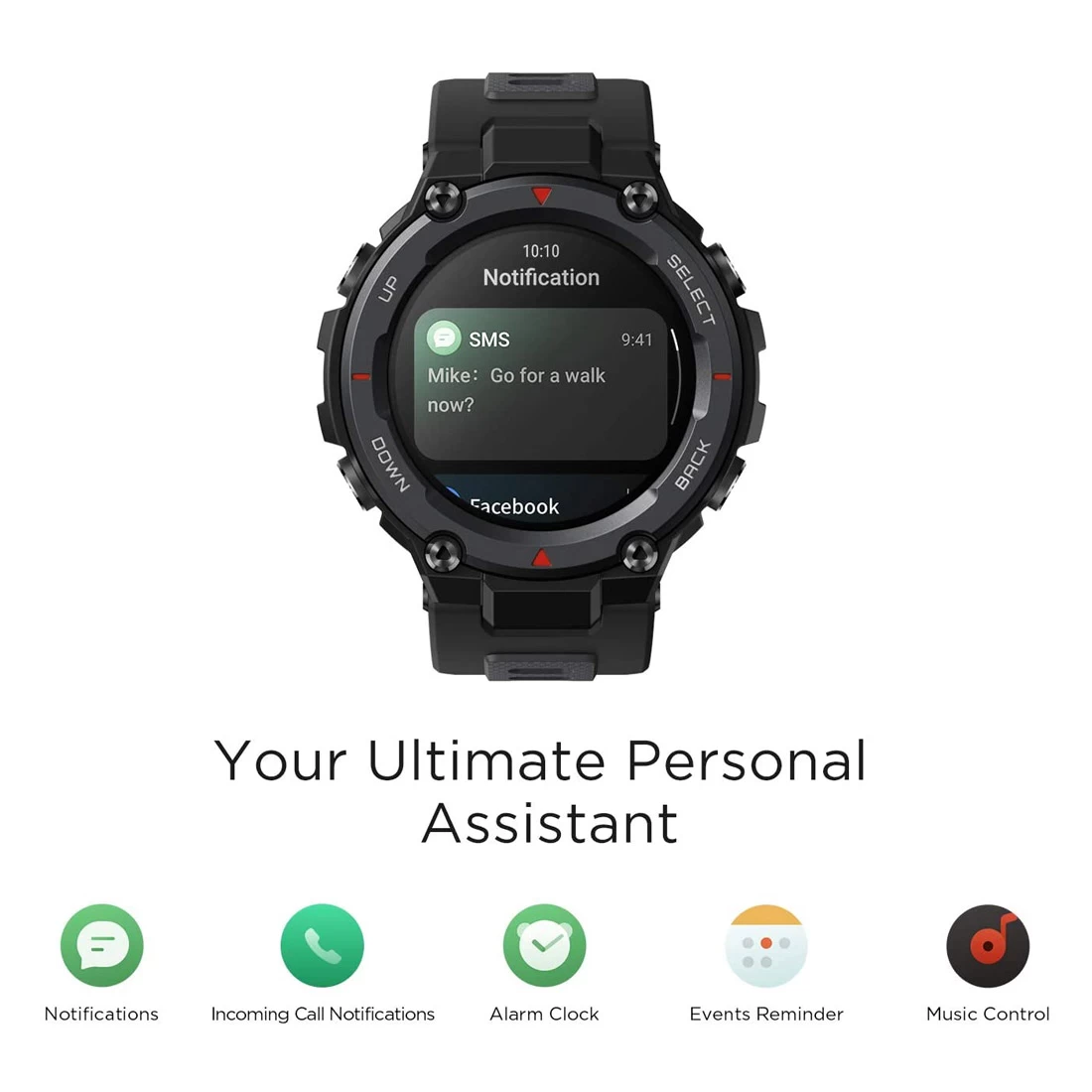 Amazfit T-Rex Pro 48mm Outdoor Smart Watch - Black 8 Amazfit T-Rex Pro 48mm Outdoor Smart Watch - Black - Image 6