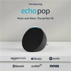 Amazon Echo Pop Compact Smart Speaker - Charcoal -3C Electronics Store amazon echo pop compact smart speaker charcoal2