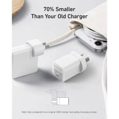 Anker 511 Charger (Nano 3, 30W) - White -3C Electronics Store anker 511 charger nano 3 30w white3
