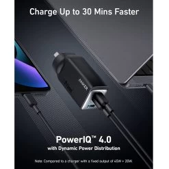 Anker 735 USB C Charger (GaNPrime 65W) - Black -3C Electronics Store anker 735 charger ganprime 65w 2