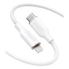 Anker 641 USB-C To Lightning Cable (Powerline III Flow, 6ft Silicone) - White