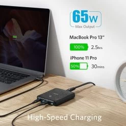 Anker PowerPort Atom III Slim Wall Charger (Four Ports) - Black 12 Anker PowerPort Atom III Slim Wall Charger (Four Ports) - Black -3C Electronics Store anker powerport atom iii slim wall charger four ports black2