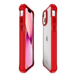 Itskins Hybrid Solid Drop Protection Case For IPhone 13 - Clear And Red 8 Itskins Hybrid Solid Drop Protection Case For IPhone 13 - Clear And Red -3C Electronics Store apple iphone 13 hybrid solid red clear 2