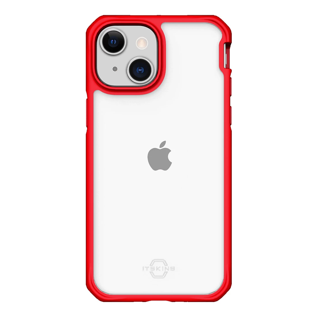 Itskins Hybrid Solid Drop Protection Case For IPhone 13 - Clear And Red 3 Itskins Hybrid Solid Drop Protection Case For IPhone 13 - Clear And Red