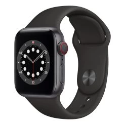 Apple Watch Series 6 40mm (GPS + Cellular) Space Grey Aluminum Case W/ Black Sport Band