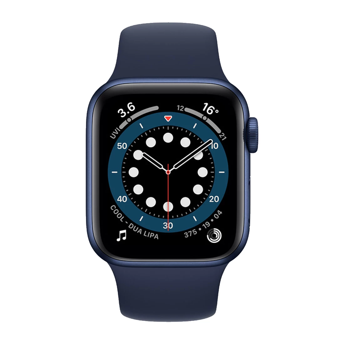 Apple Watch 40mm Series 6 (GPS + Cellular) Blue Aluminum Case W/ Navy Sport Band 4 Apple Watch 40mm Series 6 (GPS + Cellular) Blue Aluminum Case W/ Navy Sport Band - Image 2