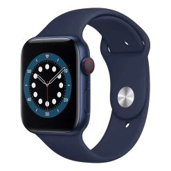 Apple Watch 40mm Series 6 (GPS + Cellular) Blue Aluminum Case W/ Navy Sport Band