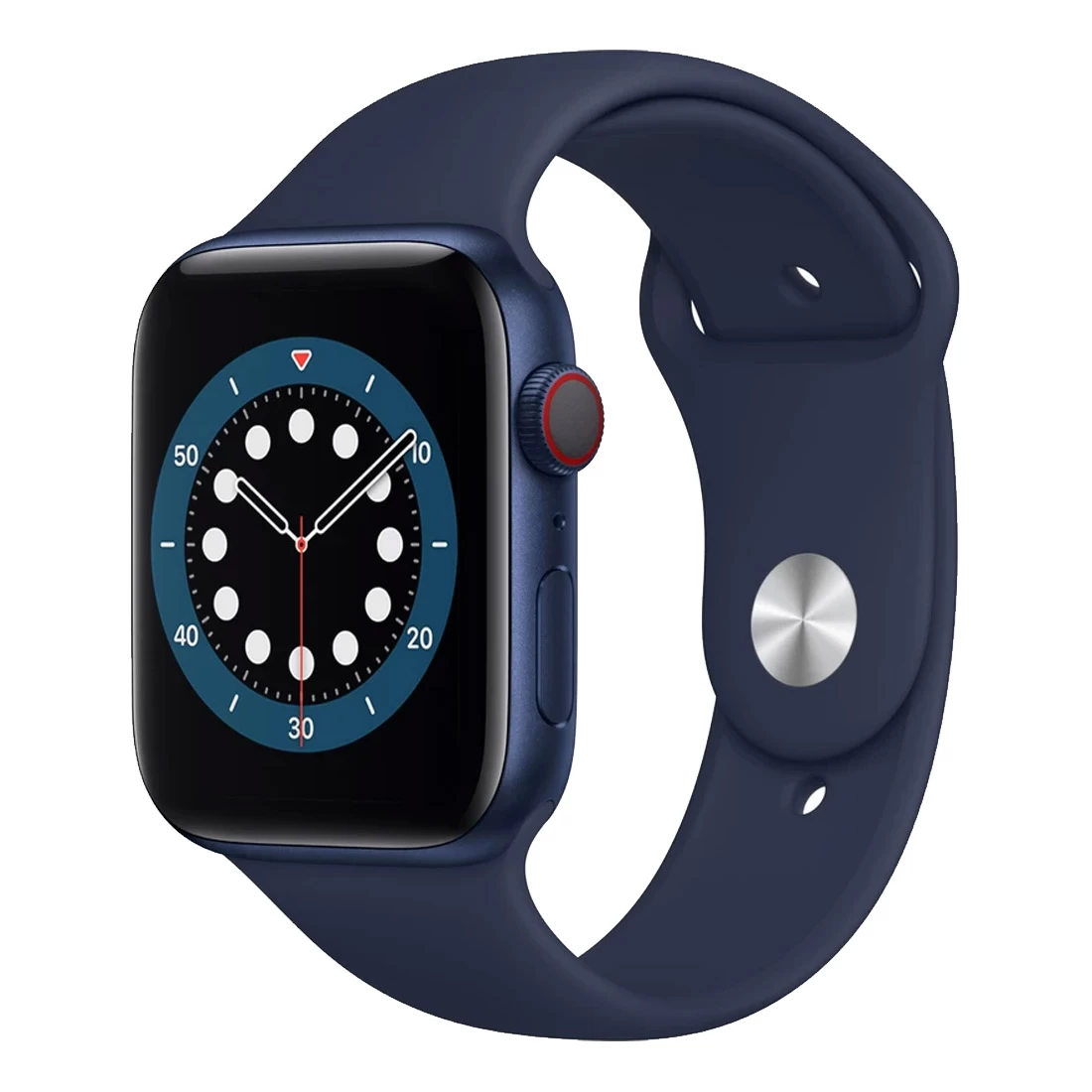 Apple Watch 40mm Series 6 (GPS + Cellular) Blue Aluminum Case W/ Navy Sport Band 3 Apple Watch 40mm Series 6 (GPS + Cellular) Blue Aluminum Case W/ Navy Sport Band