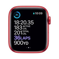 Apple Watch Series 6 44mm (Product) Red Aluminium Case W/ Red Sport Band GPS + Cellular -3C Electronics Store apple watch series 6 44mm red aluminium case w red sport band display1 1 1