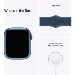 Apple Watch Series 7 41mm Blue Aluminium Case W/ Abyss Blue Sport Band GPS + Cellular 12 Apple Watch Series 7 41mm Blue Aluminium Case W/ Abyss Blue Sport Band GPS + Cellular -3C Electronics Store apple watch series 7 41mm blue aluminium case gps cellular 1
