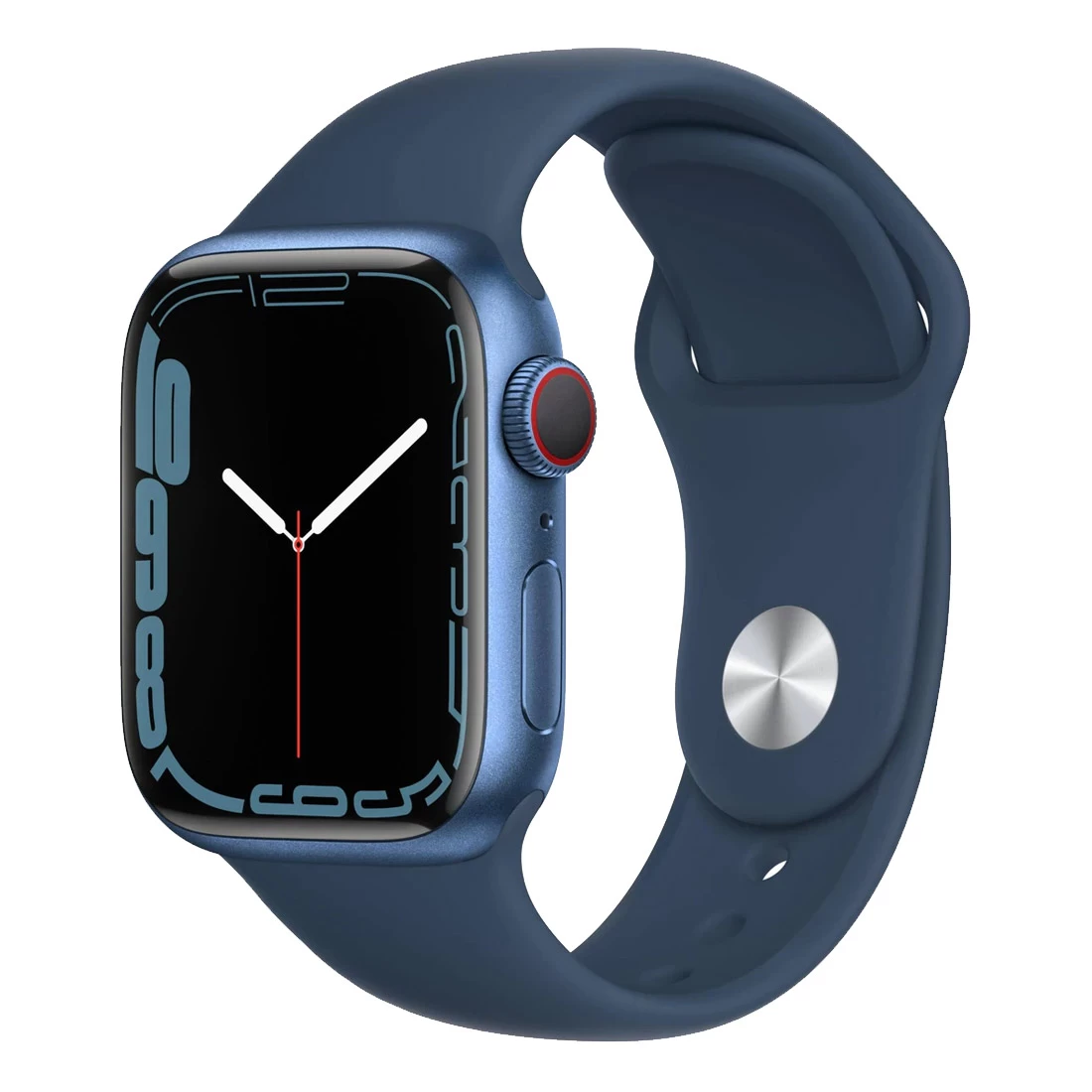 Apple Watch Series 7 41mm Blue Aluminium Case W/ Abyss Blue Sport Band GPS + Cellular 3 Apple Watch Series 7 41mm Blue Aluminium Case W/ Abyss Blue Sport Band GPS + Cellular