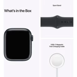 Apple Watch Series 7 41mm Midnight Aluminium Case W/ Midnight Sport Band GPS + Cellular 12 Apple Watch Series 7 41mm Midnight Aluminium Case W/ Midnight Sport Band GPS + Cellular -3C Electronics Store apple watch series 7 41mm midnight aluminium case gps cellular 1