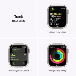 Apple Watch Series 7 41mm Starlight Aluminium Case W/ Starlight Sport Band GPS + Cellular 13 Apple Watch Series 7 41mm Starlight Aluminium Case W/ Starlight Sport Band GPS + Cellular -3C Electronics Store apple watch series 7 41mm starlight aluminium case 3