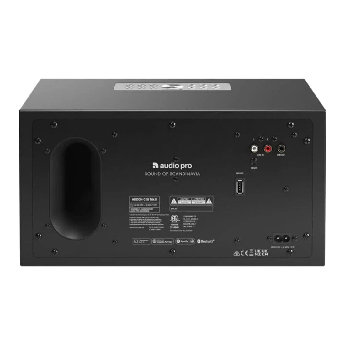 Audio Pro C10 MKII Compact WiFi Wireless Multiroom Speaker - Black 5 Audio Pro C10 MKII Compact WiFi Wireless Multiroom Speaker - Black - Image 3