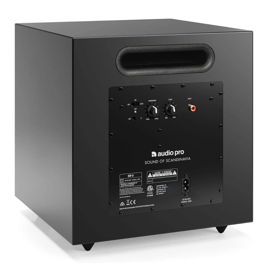 Audio Pro SW-5 Powered Subwoofer - Black 6 Audio Pro SW-5 Powered Subwoofer - Black - Image 4