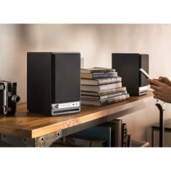 Audioengine HD4 Powered Wireless Desktop Speakers - Satin Black -3C Electronics Store audioengine hd4 wireless desktop speakers satin black 2