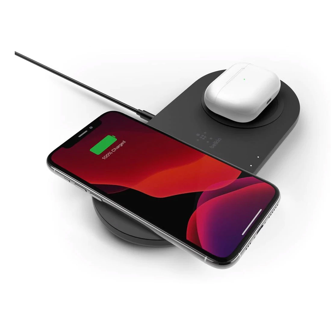 Belkin BoostUp Charge Dual 15w Wireless Charging Pad - Black 6 Belkin BoostUp Charge Dual 15w Wireless Charging Pad - Black - Image 4