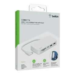 Belkin Connect USB-C 6-in-1 Multiport Hub With Mount -3C Electronics Store belkin connect usb c 6 in 1 5