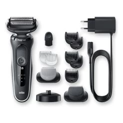 Braun Series 5 Easy Rinse Electric Shaver With Beard Trimmer Head & Charging Stand -3C Electronics Store braun series 5 3
