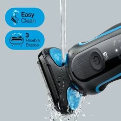 Braun Series 5 51-B1000s Wet & Dry Electric Shaver - Blue 9 Braun Series 5 51-B1000s Wet & Dry Electric Shaver - Blue -3C Electronics Store braun series 5 shaver with autosense 3