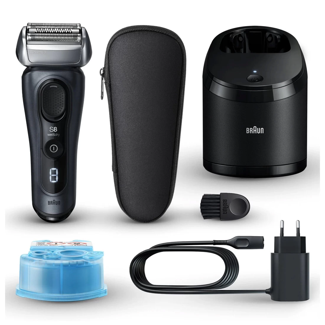 Braun Series 8 8563cc Wet & Dry Shaver W/ 5-in1 SmartCare Centre & Travel Case 4 Braun Series 8 8563cc Wet & Dry Shaver W/ 5-in1 SmartCare Centre & Travel Case - Image 2