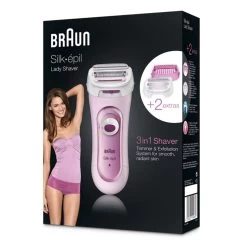 Braun Silk Epil Lady 3-in-1 Shaver LS5360 - Pink -3C Electronics Store braun silk epil lady shaver 5360 1