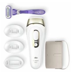 Oral B Braun Silk Expert Pro 5 IPL Long Term Permanent Hair Removal Device With 2 Precision Heads