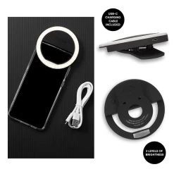 Case-Mate LuMee Studio Clip Light LED Clip Light With 3 Levels Of Brightness - Black -3C Electronics Store case mate lumee studio clip light 5