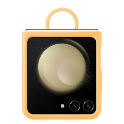 Samsung Galaxy Z Flip5 Silicone Case With Ring EF-PF731TOEGWW - Apricot -3C Electronics Store case with ring ef pf731toegww 1