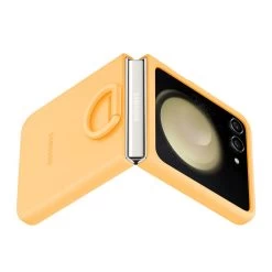 Samsung Galaxy Z Flip5 Silicone Case With Ring EF-PF731TOEGWW - Apricot -3C Electronics Store case with ring ef pf731toegww 3