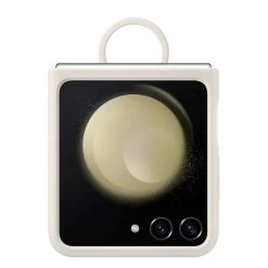 Samsung Galaxy Z Flip5 Silicone Case With Ring EF-PF731TUEGWW - Cream -3C Electronics Store case with ring ef pf731tuegww 1