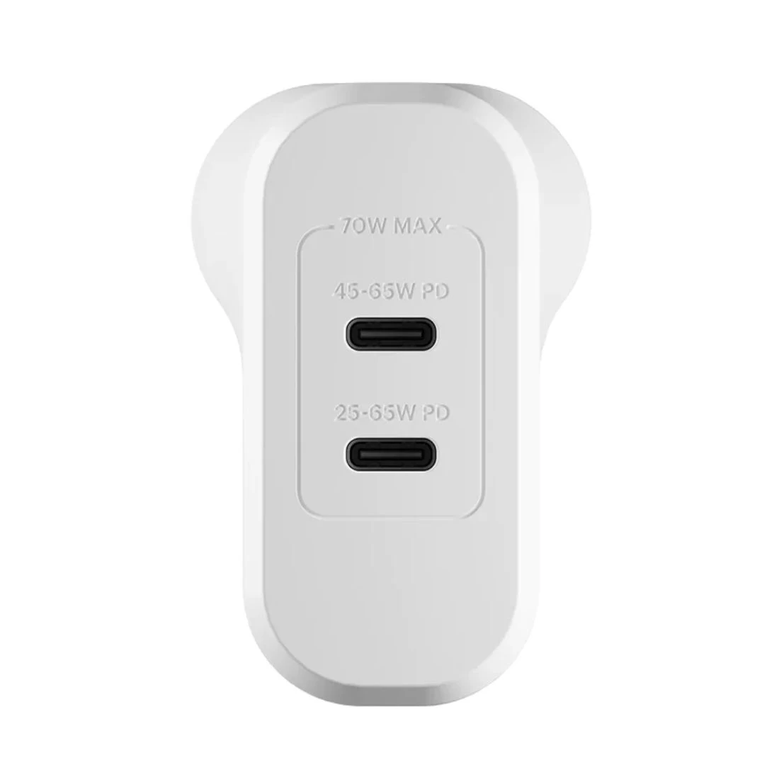 Cygnett PowerMaxx 70W Dual Port GaN Wall Charger CY4132PBCHE - White 4 Cygnett PowerMaxx 70W Dual Port GaN Wall Charger CY4132PBCHE - White - Image 2