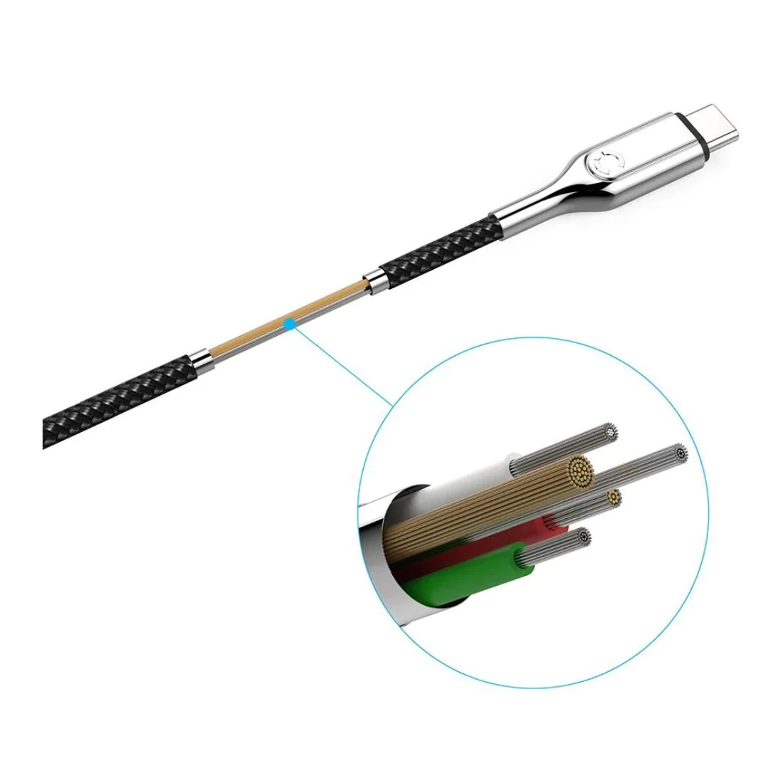 Cygnett Armoured 5A/100W 2.0 USB-C To USB-C Cable 2m CY2678PCTYC - Black 5 Cygnett Armoured 5A/100W 2.0 USB-C To USB-C Cable 2m CY2678PCTYC - Black - Image 3