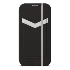 EFM Miami Leather Wallet Case Armour With D3O For IPhone 13 Pro Max - Smoke Black