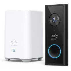 Eufy Wireless 2K Video Doorbell With Home Base 2 E8210CW1 - Black