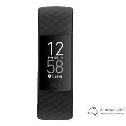 Fitbit Charge 4 Fitness Tracker - Black -3C Electronics Store fitbit charge 4 fitness tracker black front 2