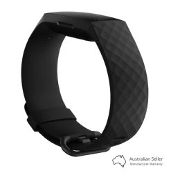Fitbit Charge 4 Fitness Tracker - Black -3C Electronics Store fitbit charge 4 fitness tracker black side 1