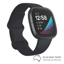 Fitbit Sense Advanced Smart Watch - Carbon/Graphite -3C Electronics Store fitbit sense carbon graphite 3