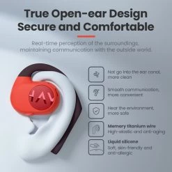 Haylou True Wireless Open Earbuds OW01 - Black 11 Haylou True Wireless Open Earbuds OW01 - Black -3C Electronics Store haylou true wireless open earbuds ow01 black 2