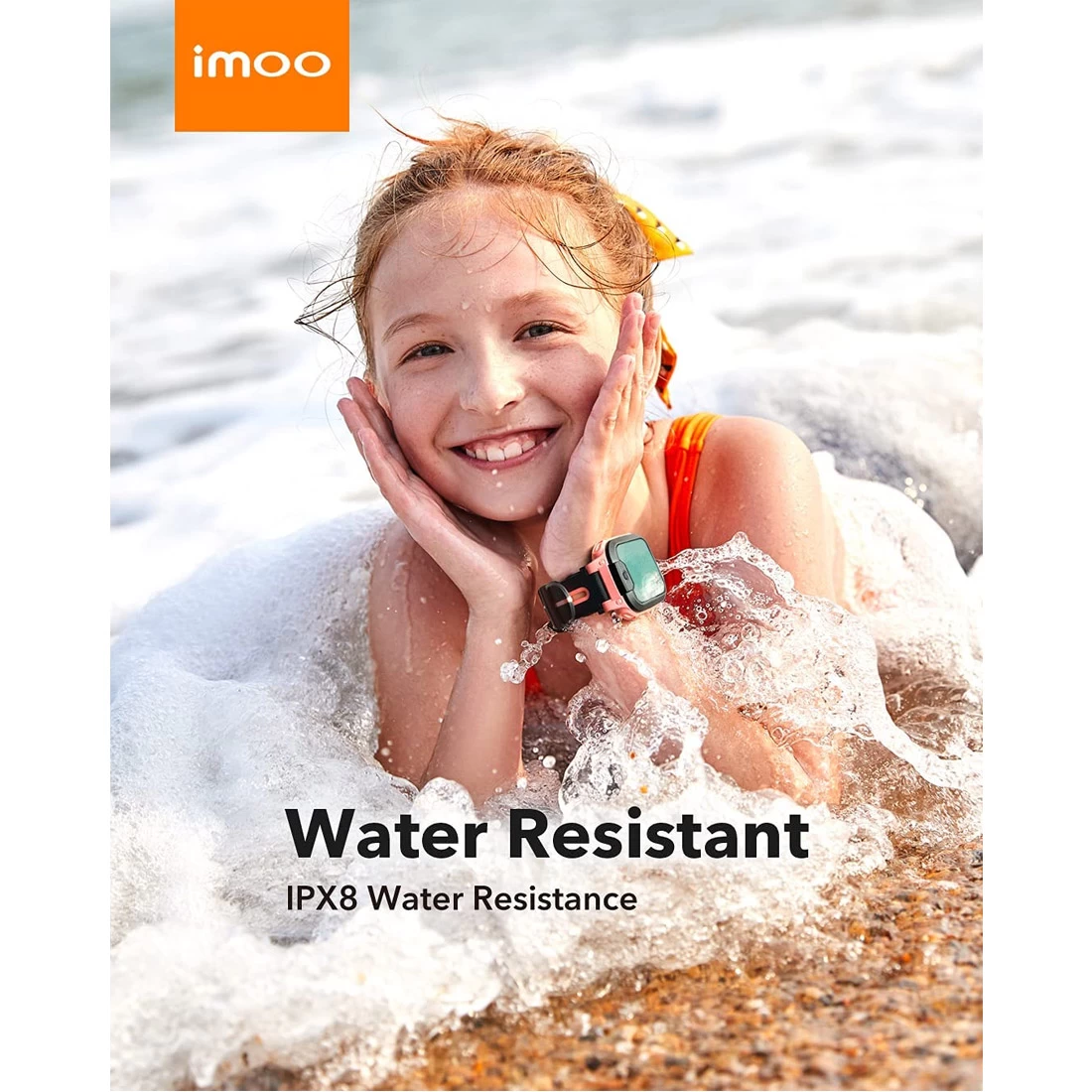 Imoo Kids Smart Watch Phone Z1 (6 Month Sim Card Bundle) - Grapefruit Red 7 Imoo Kids Smart Watch Phone Z1 (6 Month Sim Card Bundle) - Grapefruit Red - Image 5