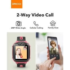 Imoo Kids Smart Watch Phone Z1 (12 Month Sim Card Bundle) - Grapefruit Red -3C Electronics Store imoo watch phone z1 pnk 4 1 1