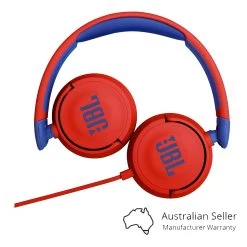 JBL JR310 Kids Wired On-Ear Headphones - Red/Blue -3C Electronics Store jbl jr310 kids wired on ear headphones red blue back
