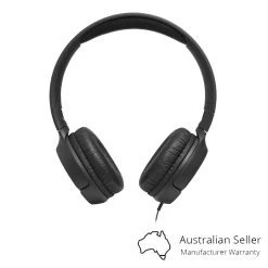 JBL Tune 500 Wired On-Ear Headphones - Black -3C Electronics Store jbl tune 500 wired on ear headphones black front