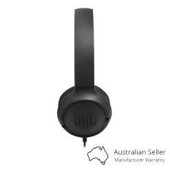 JBL Tune 500 Wired On-Ear Headphones - Black -3C Electronics Store jbl tune 500 wired on ear headphones black side