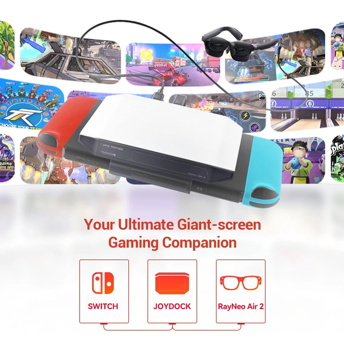 JoyDock Nintendo Switch Adapter For Rayneo / TCL AR Smart Glasses 7 JoyDock Nintendo Switch Adapter For Rayneo / TCL AR Smart Glasses - Image 5