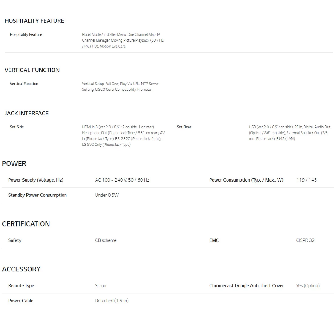 LG 50UR640S 50" UHD 400nit Commercial Signage TV (Carton Damaged - Minor) 9 LG 50UR640S 50" UHD 400nit Commercial Signage TV (Carton Damaged - Minor) - Image 7