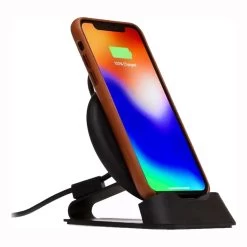 ZAGG Mophie Charge Stream Desk Stand -3C Electronics Store mophone charge steam desk stand side with phone