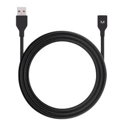 Moyork Cord 1.5m USB-A To Lightning Nylon Cable - Raven Black